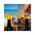 Keysmart CorkSmart Keychain Wine & Bottle Opener Stainless