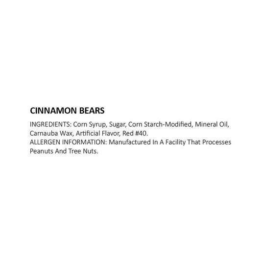 Cinnamon Bears Candy - 1 lb.