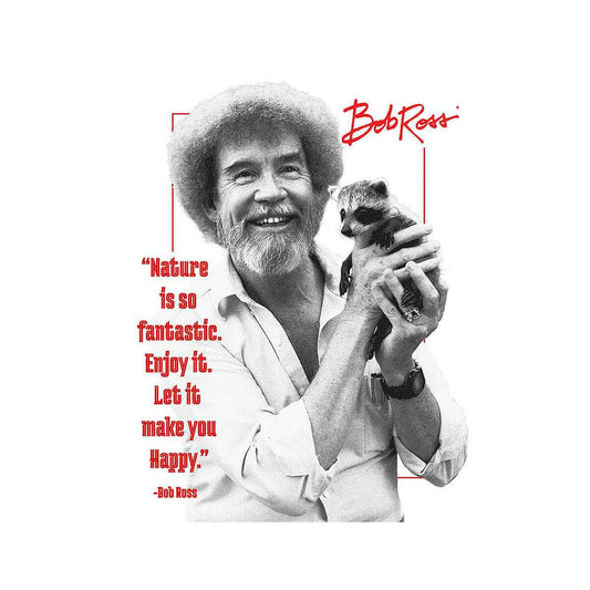Bob Ross Nature Is So Fantastic Tin Sign