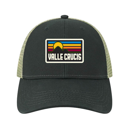 Valle Crucis Lo Pro Snapback Trucker Hat Black Lt Olive