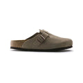 Birkenstock Boston Soft Footbed Suede Clogs Taupe Suede