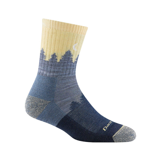 Women's Treeline Micro Crew Midweight Hiking Socks Lightdenim
