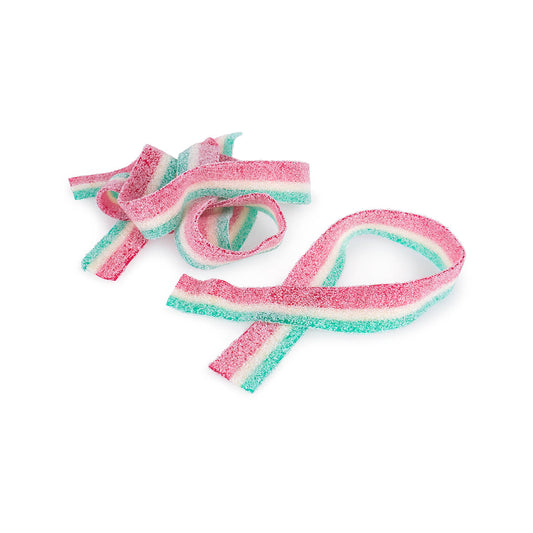 Watermelon Sour Power Belts Candy - 1 lb.