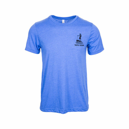 Hintz Virginia's Triple Crown Triangle Short Sleeve T-Shirt Htr Col Blue