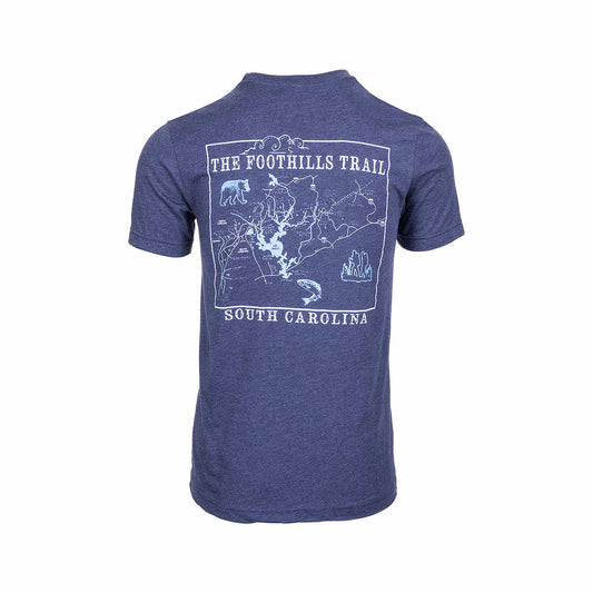 Hintz The Foothills Trail South Carolina Short Sleeve T-Shirt Htr Navy