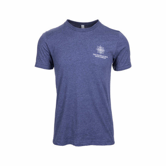 Color swatch for Hintz The Foothills Trail South Carolina Short Sleeve T-Shirt in Htr Navy