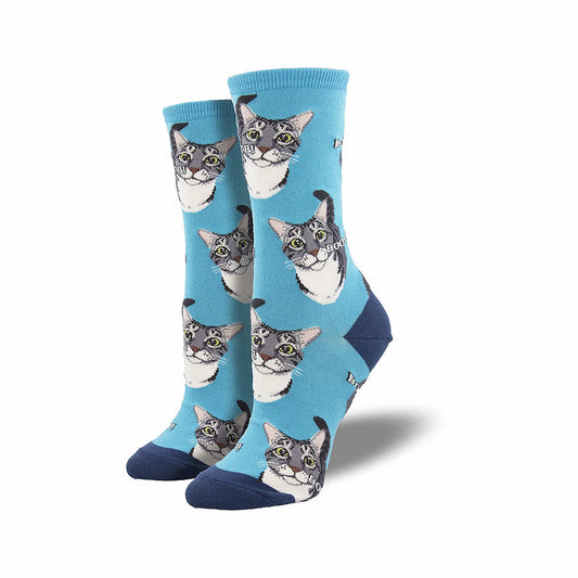 Boop Cotton Crew Socks Blue