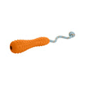 Gourdo Rubber Throw Dog Toy - Small Campfire Orange