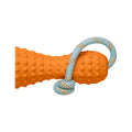 Gourdo Rubber Throw Dog Toy - Small Campfire Orange