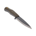 Primitive Woodsman BC Bushcrafter Knife Green Micarta