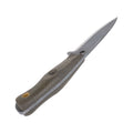 Primitive Woodsman BC Bushcrafter Knife Green Micarta