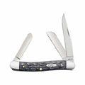 Crandall Jigged Gray Bone Medium Stockman Knife