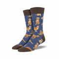 Men's Golden Retrievers Socks Blue