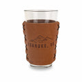 Roanoke Leather Pint Glass Sleeve Roa Mtns