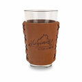 Roanoke Leather Pint Glass Sleeve Roa State