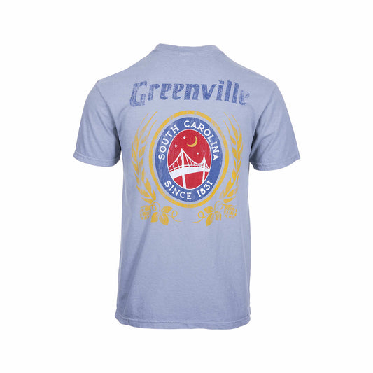 Greenville Liberty Label Short Sleeve T-Shirt Granite