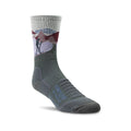 Farm to Feet Women's Blue Ridge 3/4 Crew Light Targeted Cushion Socks Dark Shadow