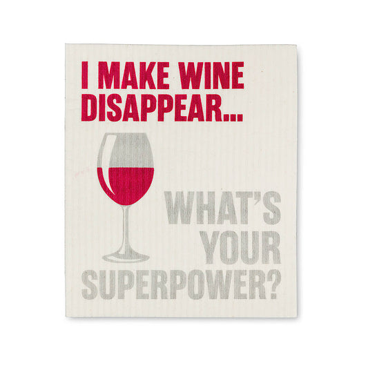 Abbott Swedish Wine Bottle Superpower Dishcloths - 2 Pack