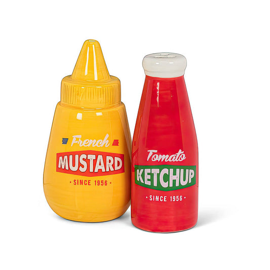 Abbott Ketchup & Mustard Salt & Pepper Shakers