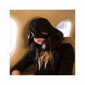 Grand Trunk Hooded Travel Neck Pillow Black