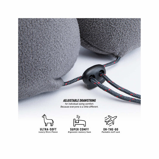 Grand Trunk Hooded Travel Neck Pillow Black