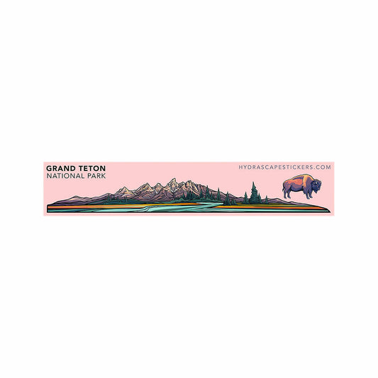 Hydrascape Grand Teton National Park Miniscape Sticker