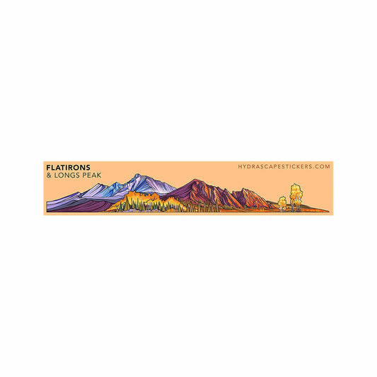 Hydrascape Flatiron & Longs Peak Miniscape Sticker