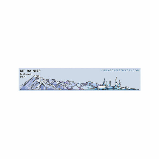 Hydrascape Mt. Rainier National Park Miniscape Sticker