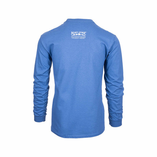 Mast Store Outfitters Sleeping Giant Long Sleeve T-Shirt Indigo Blue