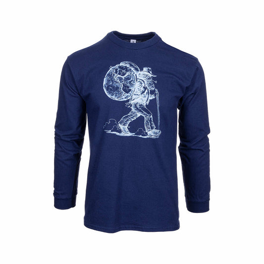 Mast Store Outfitters World Traveler Long Sleeve T-Shirt Navy