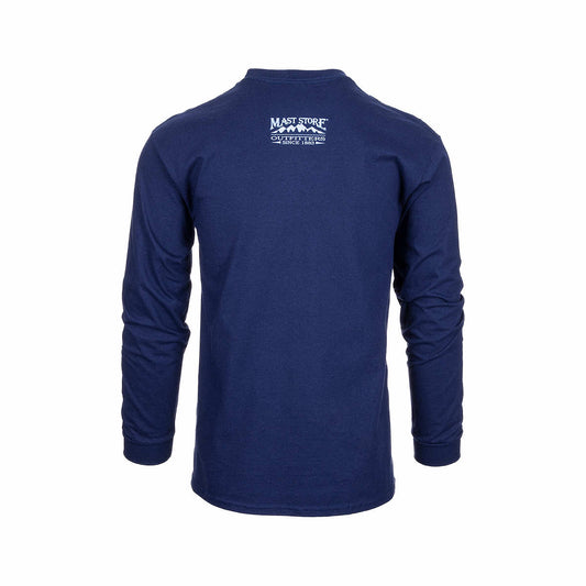 Color swatch for Mast Store Outfitters World Traveler Long Sleeve T-Shirt in Navy