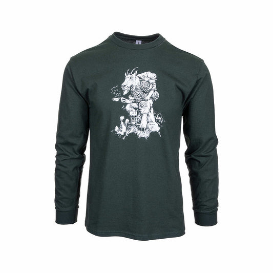 Mast Store Outfitters Old Goat Long Sleeve T-Shirt Forest Green
