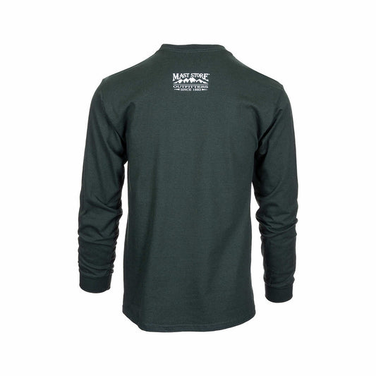Mast Store Outfitters Old Goat Long Sleeve T-Shirt Forest Green