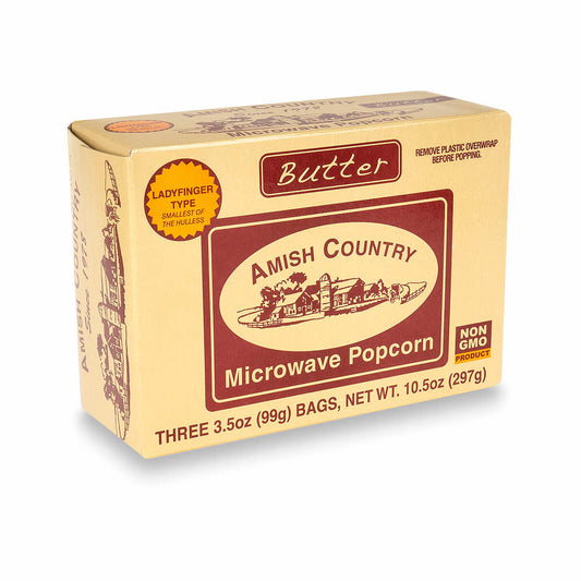Amish Country Popcorn Butter Microwave Popcorn - 3 Pack