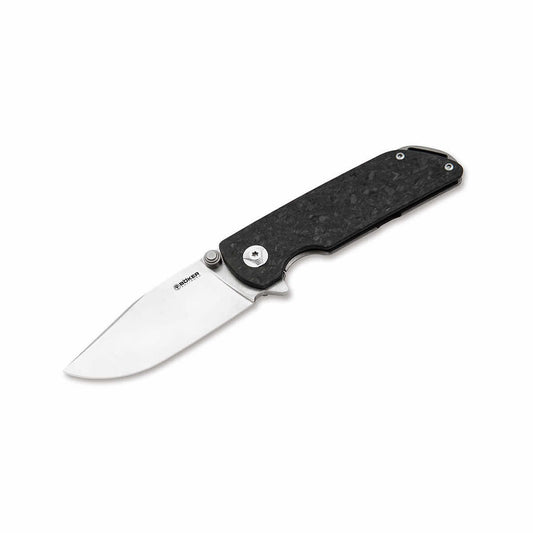 Boker Sherman EDC Knife Marbled Carbon Fiber