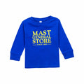 Toddler Mast General Store Stacked Logo Long Sleeve T-Shirt Royal