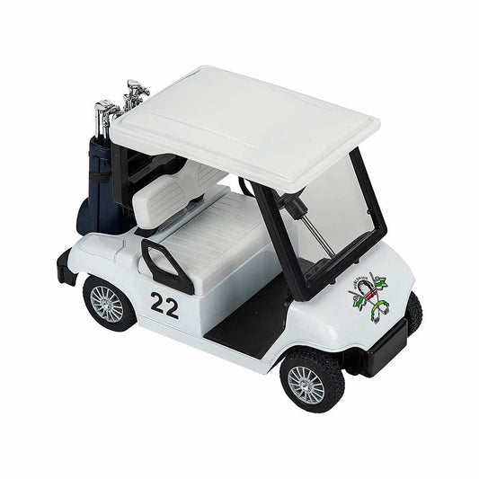 Die Cast Golf Cart Toy White