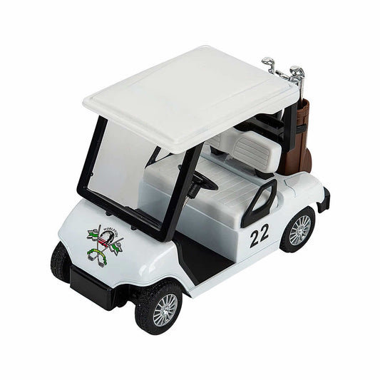 Die Cast Golf Cart Toy White