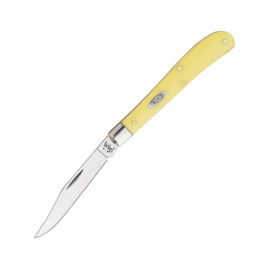 Slimeline Trapper Knife - Yellow Synthetic