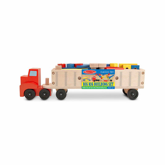 Melissa & Doug Big Rig Building Truck Wooden Play Toy