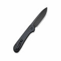 Elementum Button Lock Folding Knife Black