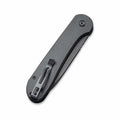 Elementum Button Lock Folding Knife Black
