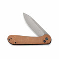 Elementum Button Lock Folding Knife Brown