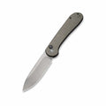 Elementum Button Lock Folding Knife Green