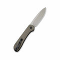 Elementum Button Lock Folding Knife Green