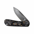 Elementum Flipper Carbon Fiber Knife Copper Shred