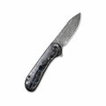 Elementum Flipper Carbon Fiber Knife Silvery Shred