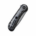 Elementum Flipper Carbon Fiber Knife Silvery Shred