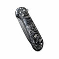 Elementum Flipper Carbon Fiber Knife Silvery Shred