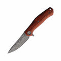 Buck N Bear Knives Damascus Falcon Folder Knife